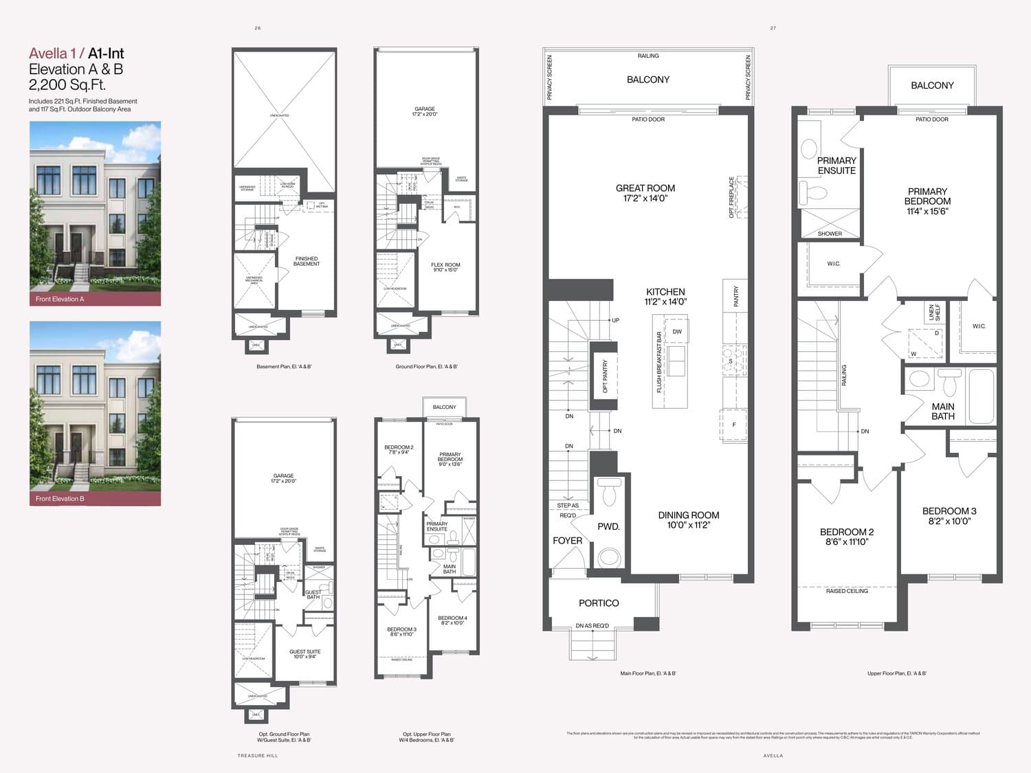 Avella 1 Interior floor plan